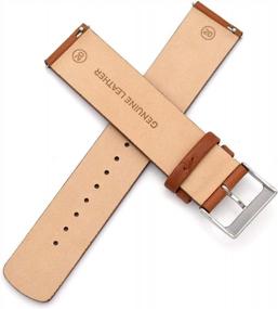 img 3 attached to 👉 Genuine Leather Replacement Straps for Skagen Watches