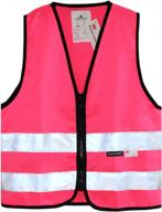 3m reflective children's high visibility vest with zipper - enhanced safety vest for better visibility logo