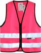3m reflective children's high visibility vest with zipper - enhanced safety vest for better visibility logo
