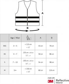 img 3 attached to Светоотражающий детский жилет высокой видимости 3M с застежкой-молнией - усиленный жилет безопасности для лучшей видимости