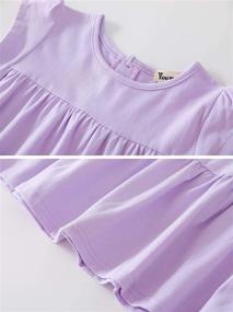 img 2 attached to Youwon Toddler Sleeve Coverup Tiered Girls' Clothing : Dresses