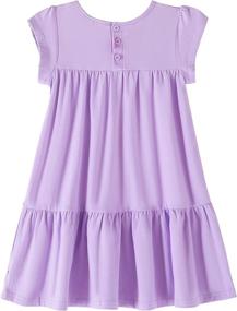 img 3 attached to Youwon Toddler Sleeve Coverup Tiered Girls' Clothing : Dresses