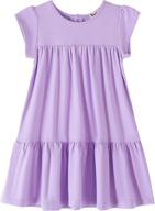 youwon toddler sleeve coverup tiered girls' clothing : dresses logo