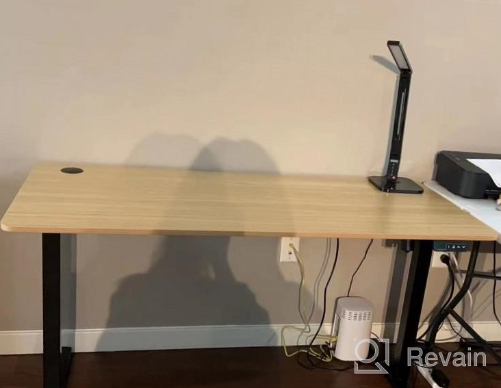 img 1 attached to Upgrade Your Home Office With JUMMICO'S Electric Adjustable Standing Desk - Large 55" Surface, Memory Preset, And T-Shaped Metal Bracket In Sleek Black review by Marc Alvarez