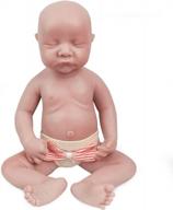 realistic 17in silicone baby doll: vollence soft reborn girl, non vinyl material logo