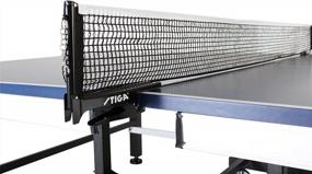 img 2 attached to STIGA Premium Clipper 72” Regulation Table Tennis Net And Post Set With Easy Setup, Spring Clip Activation, Black & White