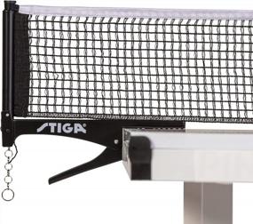 img 4 attached to STIGA Premium Clipper 72” Regulation Table Tennis Net And Post Set With Easy Setup, Spring Clip Activation, Black & White