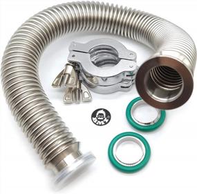 img 4 attached to Flexible And High-Quality ISO-KF KF25 Corrugated Bellow Hose Set With Clamp, Centering Ring, And O-Ring