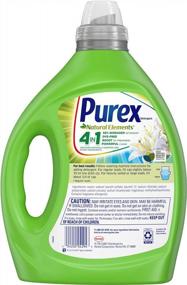 img 3 attached to Get 126 Loads Of Freshness With Purex Natural Elements Linen & Lilies Liquid Laundry Detergent, 2X Concentrated And 82.5 Fl Oz