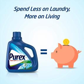 img 1 attached to Get 126 Loads Of Freshness With Purex Natural Elements Linen & Lilies Liquid Laundry Detergent, 2X Concentrated And 82.5 Fl Oz