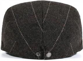 img 2 attached to Stay Classic And Stylish With FALETO Men'S Flat Newsboy Hat For Any Season And Occasion