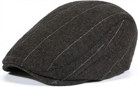 img 4 attached to Stay Classic And Stylish With FALETO Men'S Flat Newsboy Hat For Any Season And Occasion