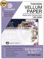 📄 translucent vellum paper: dowsabel 68lbs 8.5 x 11 - 50 sheets logo