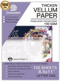 img 4 attached to 📄 Translucent Vellum Paper: Dowsabel 68LBS 8.5 x 11 - 50 Sheets