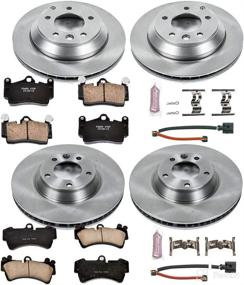 img 1 attached to 🚗 Power Stop KOE4500 Autospecialty Brake Kit: OE Brake Rotors & Ceramic Pads, Front and Rear Replacement