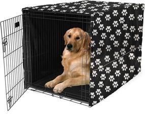 img 3 attached to 🐶 Convenient Dog Crate Cover: Seamless Fit for 36" Wire Crates - Effortlessly Adjustable and Removable (Cover only)