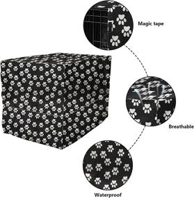 img 1 attached to 🐶 Convenient Dog Crate Cover: Seamless Fit for 36" Wire Crates - Effortlessly Adjustable and Removable (Cover only)