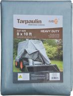 grillkid 8'x10' heavy duty waterproof poly tarp - 10 mil thickness ensures maximum durability логотип