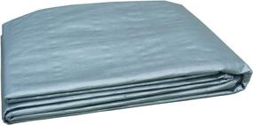 img 2 attached to Grillkid 8'X10' Heavy Duty Waterproof Poly Tarp - 10 Mil Thickness Ensures Maximum Durability