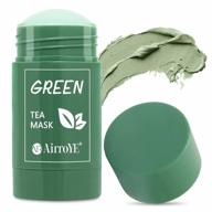 green tea stick mask - natural deep cleansing, oil control & hydrating face mask for all skin types (airroye 1 pack) logo