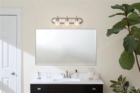 img 3 attached to Kichler Lighting Brushed Nickel Three Light Bath Fixture: Model 5337NIS