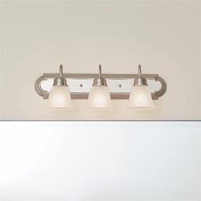 img 1 attached to Kichler Lighting Brushed Nickel Three Light Bath Fixture: Model 5337NIS