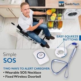 img 2 attached to SadoTech Ожерелье: Беспроводная система медицинской тревоги для сиделок и пожилых людей