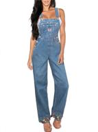 hybrid company stretch overalls pvj6041 women's clothing ~ jumpsuits, rompers & overalls logo