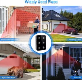 img 2 attached to Daytech Solar Wireless Outdoor Motion Sensor Security Alarm System For Driveway Yard Garage Gate Pool Safety With 1 Display Receiver + 2 Sensors