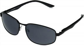 img 4 attached to Оставайтесь стильными и защищенными с металлическими прямоугольными солнцезащитными очками UNIONBAY U1022