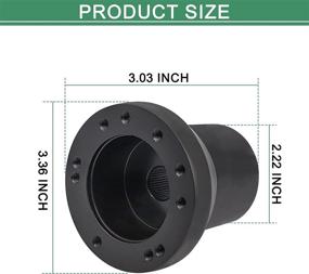 img 2 attached to Enhance Your Golf Cart Experience with the CLUBRALLY Steering Wheel Adapter for EZGO TXT & RXV-Black