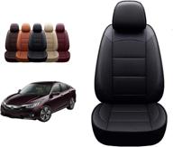 🚗 oasis auto 2016-2021 civic custom fit pu leather seat cover - black, sedan compatible (second row, one piece) logo