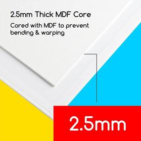 img 2 attached to MEEDEN 15-Pack Canvas Boards For Painting, 9X12 Inches Blank White Canvas Panels, 100% Cotton, 8 Oz Gesso-Primed, Canvas Art Supplies 9X12 For Oil, Acrylic, Pouring, Airbrushing & Gouache