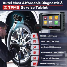 img 2 attached to 🔧 Autel MaxiCOM MK808TS Pro 2022 Bi-directional Diagnostic Tool with Active Test, Includes $128 Value 4PCS 2in1 TPMS Sensors, TPMS Programming Tool, Upgraded MK808BT/MK808, Offering 30+ Services and FCA Autoauth