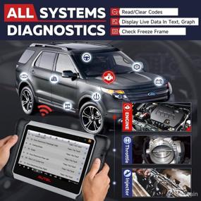 img 1 attached to 🔧 Autel MaxiCOM MK808TS Pro 2022 Bi-directional Diagnostic Tool with Active Test, Includes $128 Value 4PCS 2in1 TPMS Sensors, TPMS Programming Tool, Upgraded MK808BT/MK808, Offering 30+ Services and FCA Autoauth