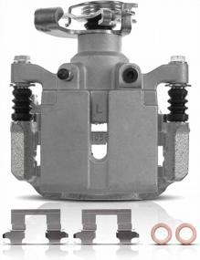 img 4 attached to Chevrolet Malibu Cobalt HHR Pontiac G5 G6 Saturn Ion Aura Rear Driver Side Brake Caliper Assembly Replacement