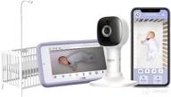 👶 hubble connected nursery pal crib edition – smart video baby monitor with 5" touchscreen display and wi-fi connectivity, 7-color night light and sleep trainer logo