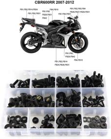 img 4 attached to 🏍️ Xitomer F5 Complete Fairing Bolt Kits for CBR600RR F5 2007-2012 - Matte Black