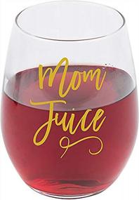 img 4 attached to Elegant Libbey Tumbler: Momstir Mom Juice Funny Wine Glass 15Oz For Mammas - Perfect Mother'S Day Gift!