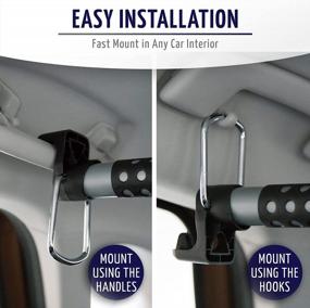 img 2 attached to Travel In Style With Zone Tech'S Premium Quality Expandable Clothes Hanger Bar - Perfect For Your Car, Truck Or SUV