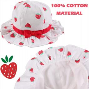 img 3 attached to Protect Your Little Princess From The Sun With Our Bow Bucket Hat: Ideal For Infants And Toddlers