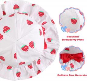img 1 attached to Protect Your Little Princess From The Sun With Our Bow Bucket Hat: Ideal For Infants And Toddlers