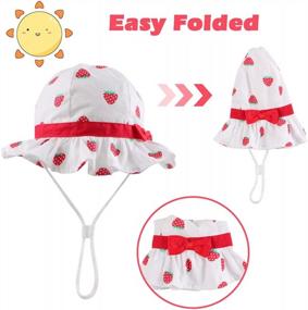 img 2 attached to Protect Your Little Princess From The Sun With Our Bow Bucket Hat: Ideal For Infants And Toddlers