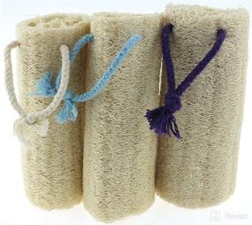 img 2 attached to 🌿 Organic Loofah Scrubbing Cloths for Exfoliation