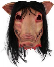 img 3 attached to Unleash Your Inner Horror With The Halloween Pig Head Mask: The Perfect Masquerade And Cosplay Costume