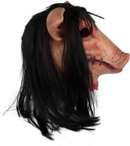 img 2 attached to Unleash Your Inner Horror With The Halloween Pig Head Mask: The Perfect Masquerade And Cosplay Costume