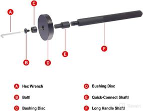 img 1 attached to 🔧 BTSHUB 52-in-1 Comprehensive Bushing Driver Set for Easy Transmission, Wheel, Axle Bearing, Race, and Seal Installations & Removals - All-in-One Kit