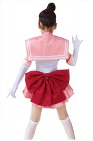 img 3 attached to Chibi USA Cosplay Costume For Kids - Pink, Small Size By DAZCOS