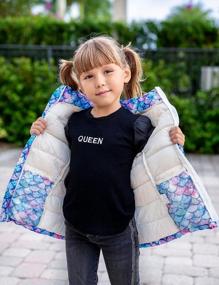 img 1 attached to Stay Warm And Stylish With Enlifety Girls' Cute Printed Puffer Jacket - Perfect For Fall, Winter, And Spring - Available In Sizes 4-12T!