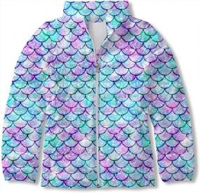 img 4 attached to Stay Warm And Stylish With Enlifety Girls' Cute Printed Puffer Jacket - Perfect For Fall, Winter, And Spring - Available In Sizes 4-12T!